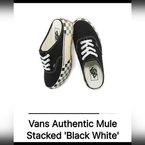 Vans Authentic Stacked Mules NEW